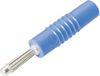 Schnepp S 4000 S Pluimstekker Stekker, recht Stift-Ø: 4 mm Blauw 1 stuk(s)