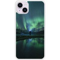 Apple iPhone 15 Aurores boreales Verstevigd hoesje met sublimatie bedrukking