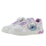 Leomil Lilo & Stitch - Schoenen voor meisjes met lichtjes - Stitch Sneakers voor kinderen met klittenband - Lichtgevende kindersneaker - Maat 28 - Wit