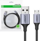 Ugreen - USB naar Micro USB kabel - 1 meter - Grijs