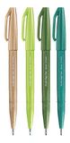 Pentel SES15C Brush Sign Pen Set 4-delig assortiment "Zomer"