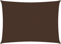 vidaXL Zonnescherm rechthoekig 2x3,5 m oxford stof bruin
