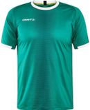 Craft Progress 2.0 Shirt Korte Mouw Heren - Groen / Wit | Maat: S