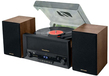 Muse Electronics Muse MT-120 MB Home Audio System - Bluetooth, CD, Radio, USB, 20W - Black/Wood/Transparent