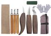 Merkloos Houtsnijgereedschap 10-in-1 set met opbergtas
