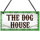 RED OCEAN Het Hondenhuis Nieuwigheid Opknoping Plaque Tuin Schuur Gate Teken Kennel Bed Man Grot Plaque