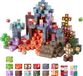 Blocs de construction magnétiques, 150 pièces, set de château sombre. STEM, Montessori, jouet sensoriel