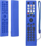 kwmobile hoes geschikt voor Hisense ERF2B38H / ERF2K38H /ERF2F38H - Siliconen anti-slip hoes voor afstandsbediening in donkerblauw