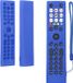 kwmobile hoes geschikt voor Hisense ERF2B38H / ERF2K38H /ERF2F38H - Siliconen anti-slip hoes voor afstandsbediening in donkerblauw
