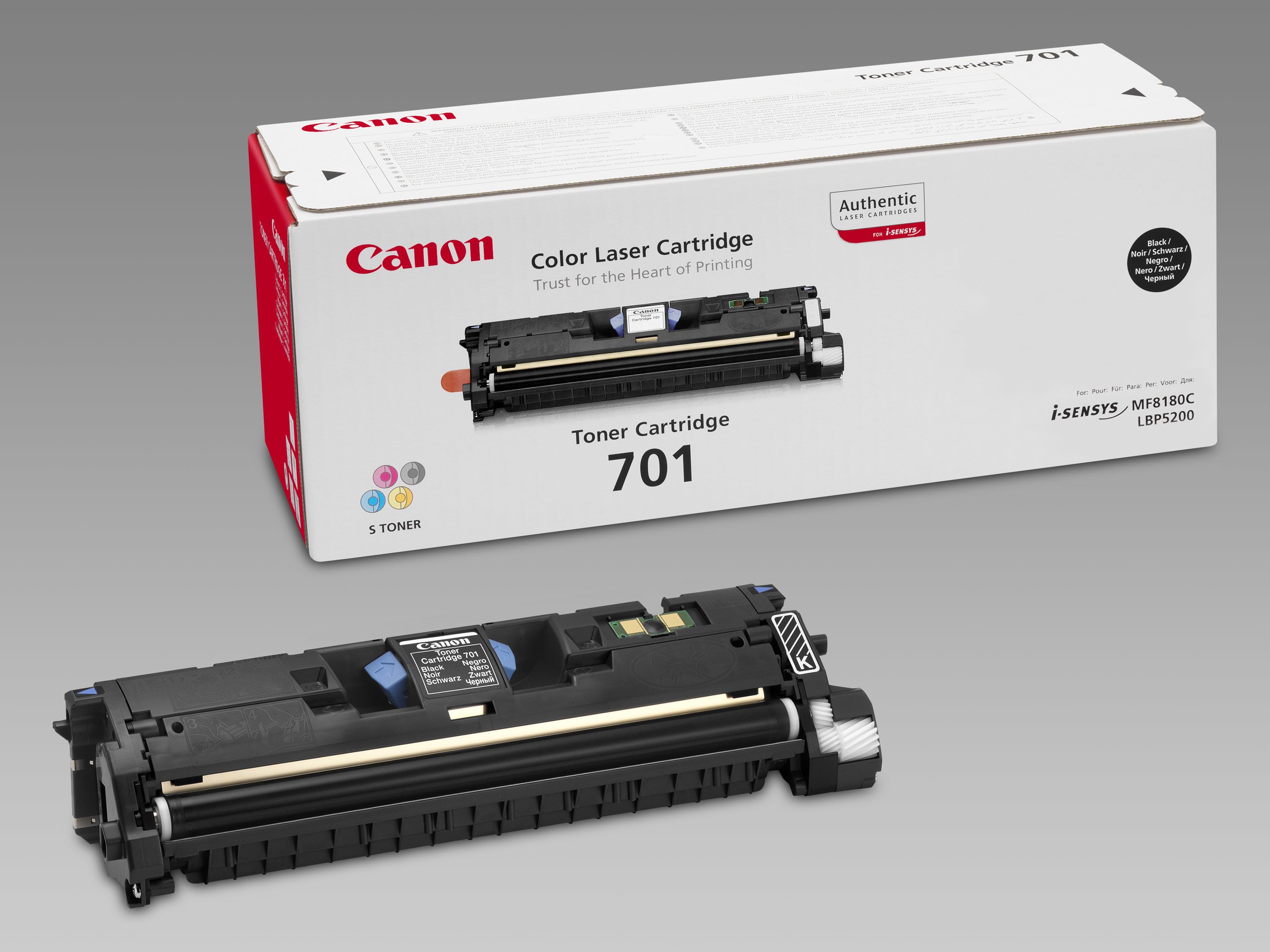 Canon 701 Black Toner Cartridge - 4000 Pages - Original