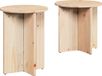 vidaXL Salontafel, 2 stuks, naturel, 41,5 x 41,5 x 46 cm