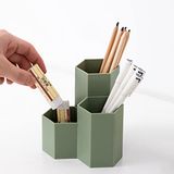 Saikvi Penhouder Potlood Cup Potlood Organizer Leuke Potlood Potten Bureaubenodigdheden voor Kantoor/Colleage/Thuis (Groen, 3-type)