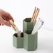 Saikvi Penhouder Potlood Cup Potlood Organizer Leuke Potlood Potten Bureaubenodigdheden voor Kantoor/Colleage/Thuis (Groen, 3-type)