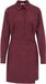 WE Fashion Dames Regular Fit Jurk - Vintage Red - XL - Lange Mouw