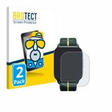BROTECT - Screenprotector voor Motorola Moto watch fit - Folie Beschermfolie matte 2 Stuks