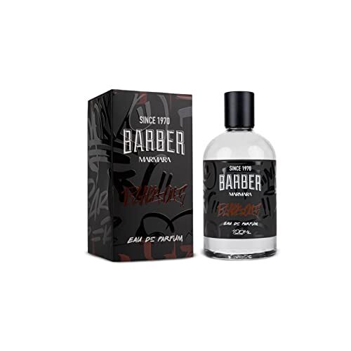 Marmara Barber Black Out Eau de Parfum Natural Spray Men Parfum voor heren, 100 ml, parfum voor mannen, intensieve langdurige geur, klassiek en kruidig