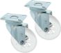 AMIG zwenkwiel/transportwiel - 2x - D50mm - polycarbonaat - 50kg draagvermogen - transparant