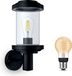 Philips Hue Listra Wandlamp voor Buiten Opwaarts (Zwart)