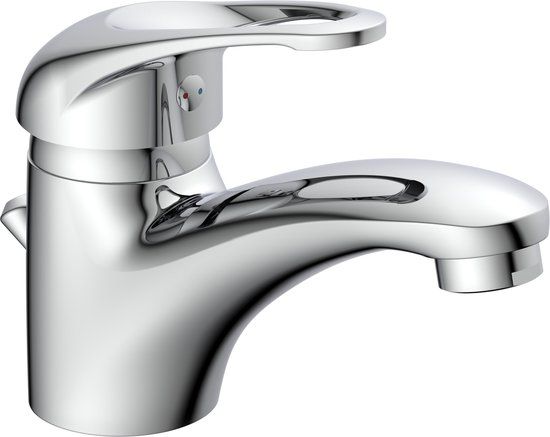 SCHÜTTE Calvino Wastafelkraan - Mengkraan - Chroom - met Waste