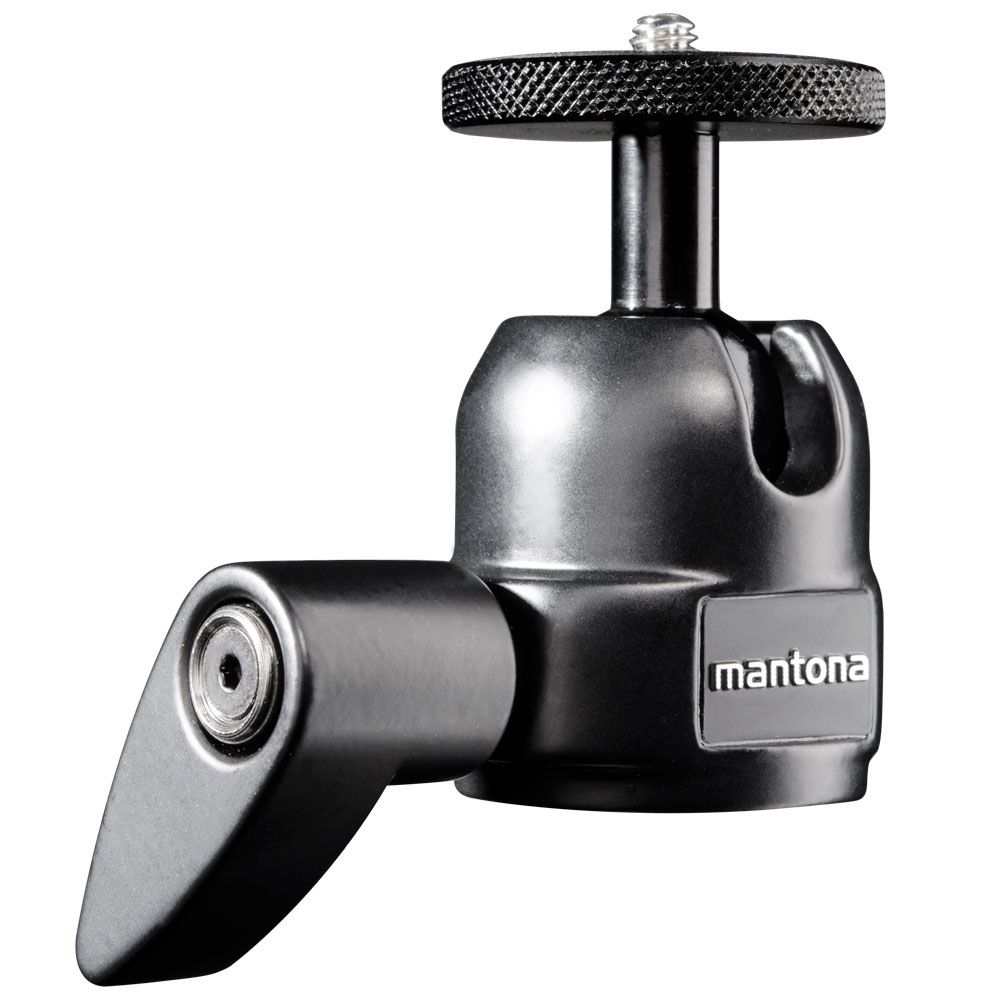 Mantona 18870 - Statiefhoofd - Zwart