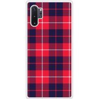 Tartan Rouge Bedrukt siliconen hoesje compatibel met Galaxy Note 10 Plus