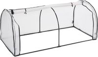 Relaxdays Kweekkas - 80 x 100 x 200 cm - Folie - Deur met Rits - Lage Tunnelkas