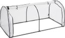 Relaxdays Kweekkas - 80 x 100 x 200 cm - Folie - Deur met Rits - Lage Tunnelkas