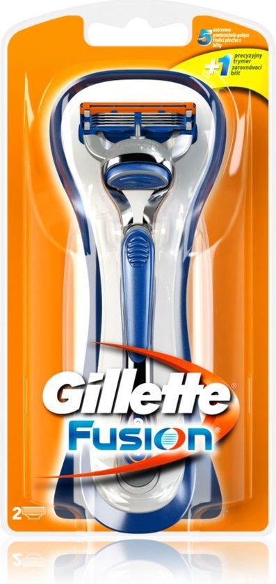Gillette Fusion Shaving System + 2 Razor Blades - Razor - 1 stuk(s)