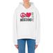 Moschino Peace & Love Hoodie White Taille: XS