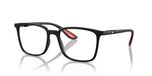 Ray-Ban Rx 7240m Lunettes de vue unisexe noir géométrique 54mm