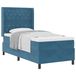 vidaXL Boxspringbed met matras, donkerblauw, 180x200 cm, fluweel