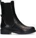 No Stress Dames Zwarte Leren Chelsea Boots met Crocoprint Maat 39