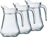 Arcoroc pichet/carafe en verre - 3 pièces - 1,3 litre - Transparent