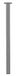 Pied de table en acier inoxydable brossé 40 x 40 x 720 mm