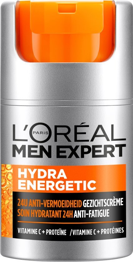 L'Oréal Hydra Energetic Men Expert Hydraterende Gezichtscrème - 50ml - Gezichtscrème