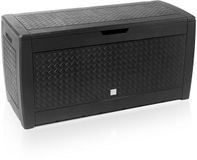 deuba Opbergbox 310L UV-Bestendig Weerbestendig Tuinbox Vlechtwerk Antraciet