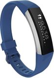 Strap-it Fitbit Alta / Alta HR siliconen bandje - blauw - Maat: S