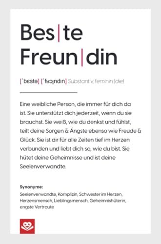 Definition Bookmundo Definition Beste Freundin: Das perfekte Geschenk für deine Seelenverwandte Paperback