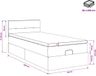 vidaXL - Ottoman bed met matras met hoofdeinde Roze 80 x 200 cm Fluweel