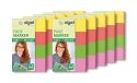 SIGEL HN630 Brilliant Index Page Markers, 4 x 40 strips, Geel/Roze/Groen/Rood (pak van 10)