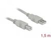 Delock USB 2.0 A Male naar USB 2.0 B Male - 1.8 m