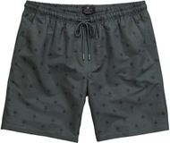 JAY-PI - Heren - Zwemshorts beachwear elastische band minimalistische print - Bosgroen - Maat 4XL