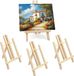 OEM Shenzhen Haorui Industrial Technology Co., Ltd. Houten A-Frame Ezel - Kunst Display Standaard - 4 Stuks - Naaldhout