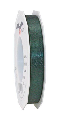 Cadeaulint - polyester - dennengroen - rol van 25 m 15 mm