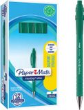 Paper Mate Flexgrip Ultra Intrekbare-balpennen | Medium Punt (1,0 mm) | Groen | 12 stuks