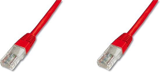 Digitus Cat.5e U-UTP netwerkkabel 0.5m Rood