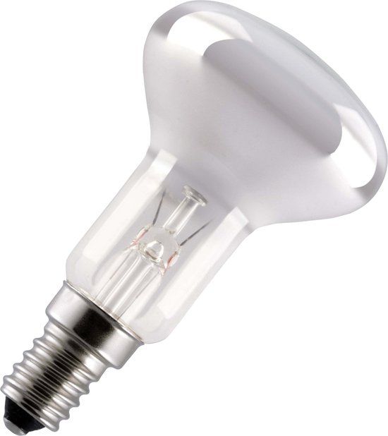 E14 R50 Reflector Gloeilamp - 25W 2700K - Mat Zilver - 30° - Dimbaar