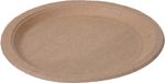 Koopman International 100x Assiettes en papier recyclé durable 23 cm - Écologique et biodégradable - assiettes jetables