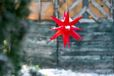 Novaliv Kerstster LED decoratieve ster 25cm ROOD voor BUITEN