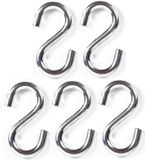 Benson S-haak / ophanghaak - 5x - van metaal - 4.7 mm